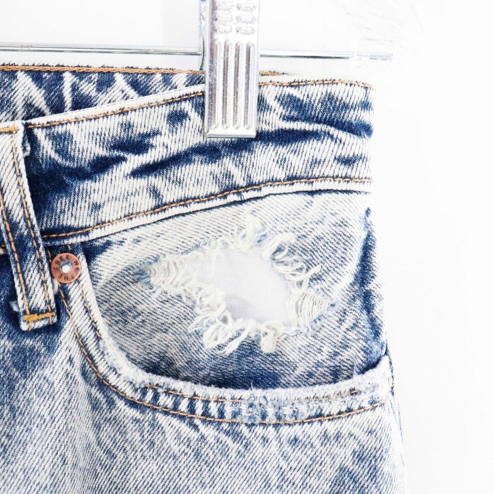 We the Free My Own Lane Distressed Acid Washed Jean - Picture 7 of 9